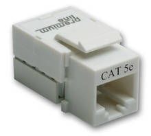 105311010 – Ổ cắm mạng Cat5e 90° loại mỏng, không chống nhiễu, chuẩn kép IDC, màu trắng