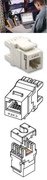 1061210X0 – Premium-Line Category 6 180° Unshielded Keystone Jack