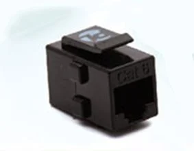 197610002 – Ổ cắm mạng Cat6 dạng Inline Coupler, không chống nhiễu, màu đen