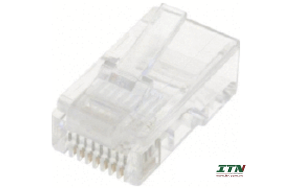 199518832 – Hạt mạng RJ45 Cat5e, 8P8C, dày 50um, trong suốt, 100 cái/bịch