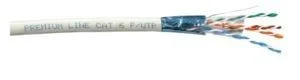 206241124 – Premium Line Category 6 F/UTP Installation Cable, 305m Reel, PVC, Blue