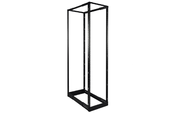 618367482 – 4-Post Open Frame Rack, Height 48U, Black